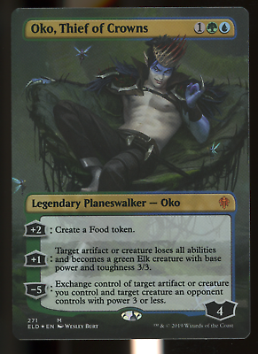 Oko, Thief of Crowns - FOIL - Borderless - MTG Throne of Oko, Thief of Crowns - FOIL - Borderless - MTG Throne of
