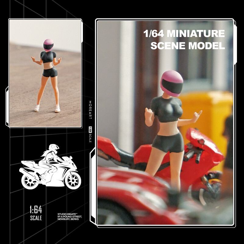 1/87 Scene Props Sexy Shorts Girl Miniatures Figures Model