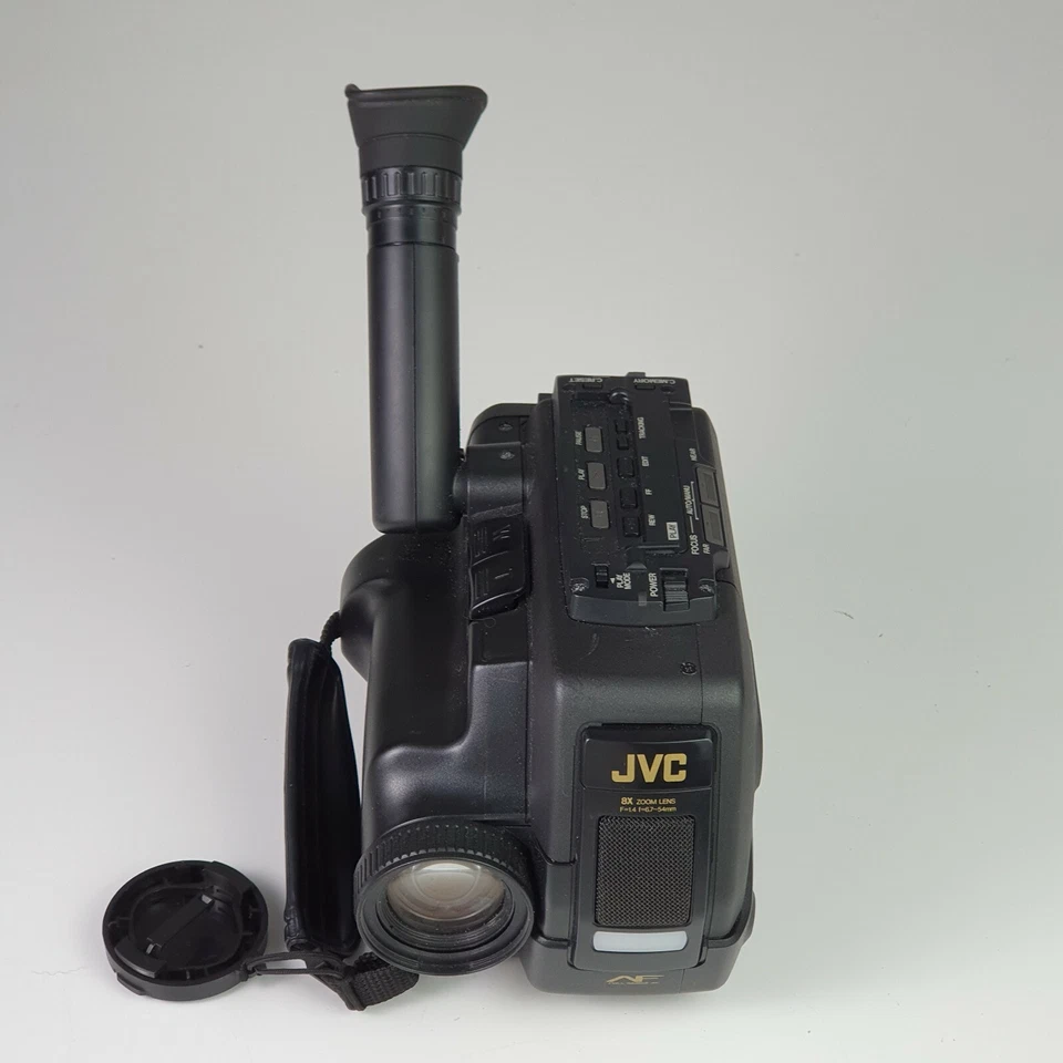 JVC Compact VHS VideoMovie GR-AX5EG 8x Zoom Lens/Low lux Made In Japan - Imagen 3 de 4