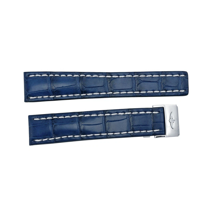Breitling blue hotsell crocodile strap