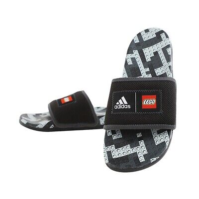 Men Size 13US adidas Adilette Comfort LEGO Slides Black Slippers Logo | eBay