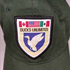 DUCKS UNLIMITED Baseball Cap Embroidered Design Outdoor Cap Dark Green
