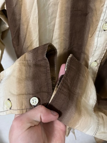 diesel vintage striped button up shirt mens - Picture 6 of 7
