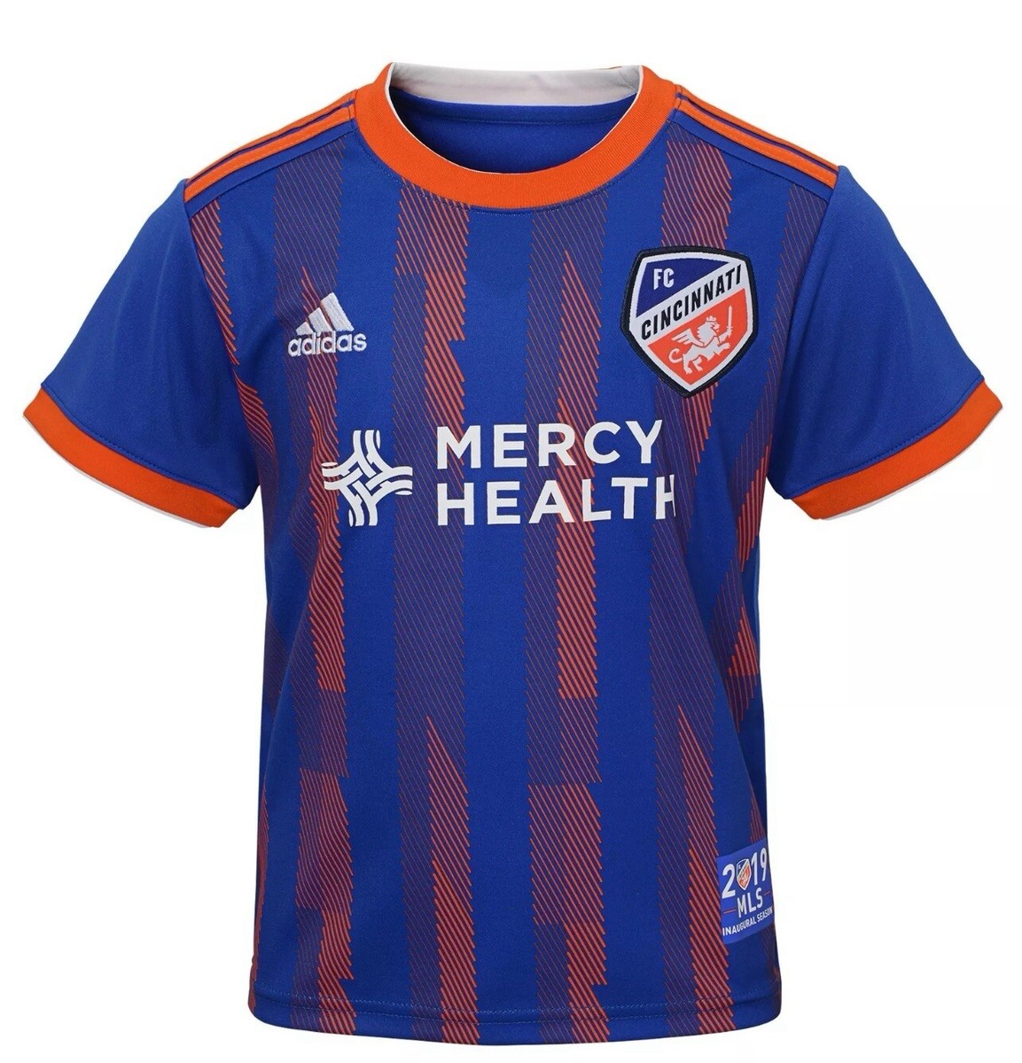 FC Cincinnati 2019 Jersey Adidas Medium Blue Orange Soccer MLS