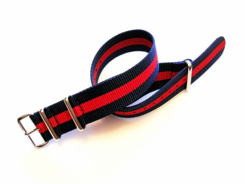NATO G10 ® 3 Stripe Classic nylon watch band Military RAF strap Bond IW SUISSE - Picture 15 of 41