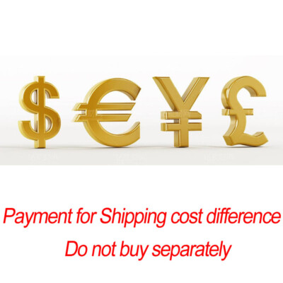 Payment for Shipping cost difference & Item difference