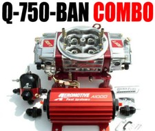 Quick Fuel Q-750-ban Blow Thru Carb Fuel Pump Reg Package Combo In Stock Look