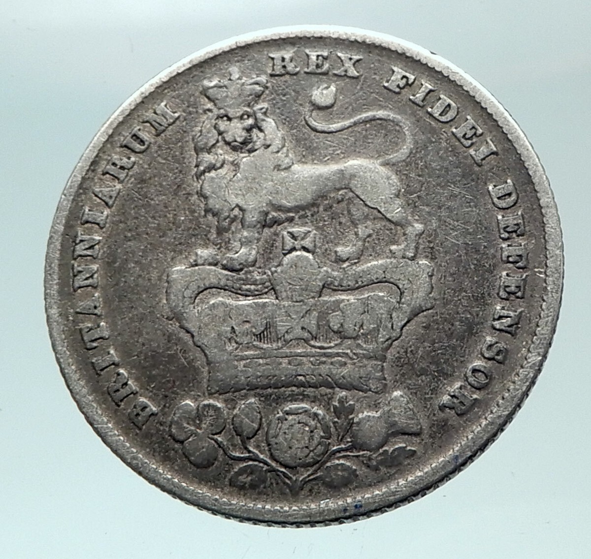 イギリス　1826年　Shilling　＠２３ 1826 UK Great Britain United Kingdom KING GEORGE IV Silver