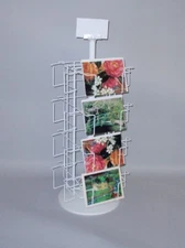 Greeting Large PostCard Rack Counter 7x5 16 Pockets HORIZONTAL MADE IN USA NEW