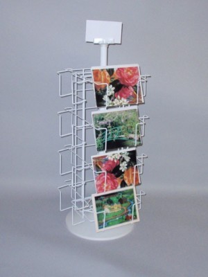Greeting Large PostCard Rack Counter 7x5 16 Pockets HORIZONTAL MADE IN ...