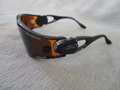 Alpina 7591 black Doubleflex Swing 40 sunglasses eyeglasses frames