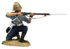 BRITAINS ANGLO ZULU WAR 20188 BRITISH 24TH REGIMENT OF FOOT KNEELING FIRING