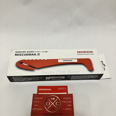 New Honda Access Rescueman III Seat Belt Cutter / Glass Breaker