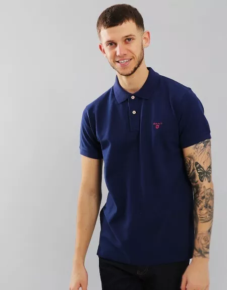 Gant contrast cheap collar polo shirt