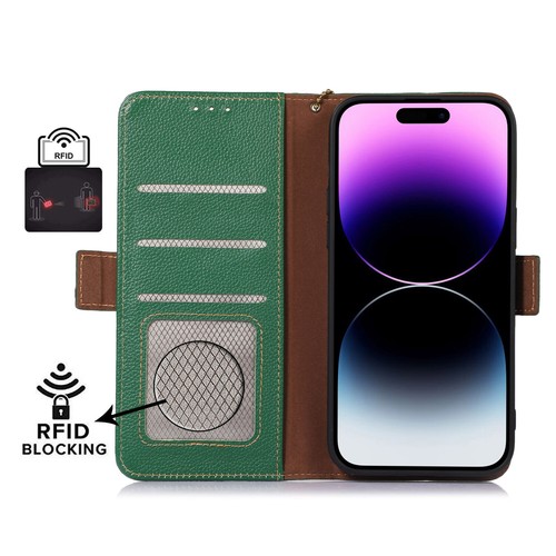 Echt Leder Hülle für iPhone 16 15 14 13 12 SE Handy Wallet Kartenfach Case - Bild 11 von 34