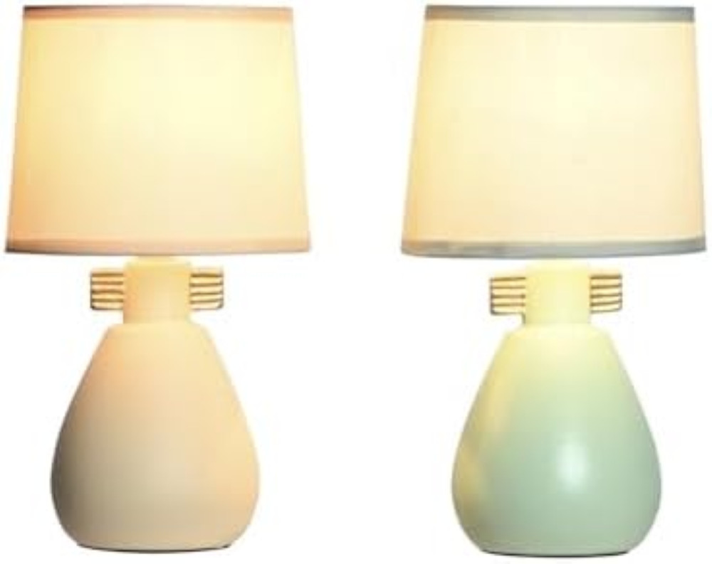 Lampada Minimal Gres e Poliestere 16x16x27 | Arredo Essenziale