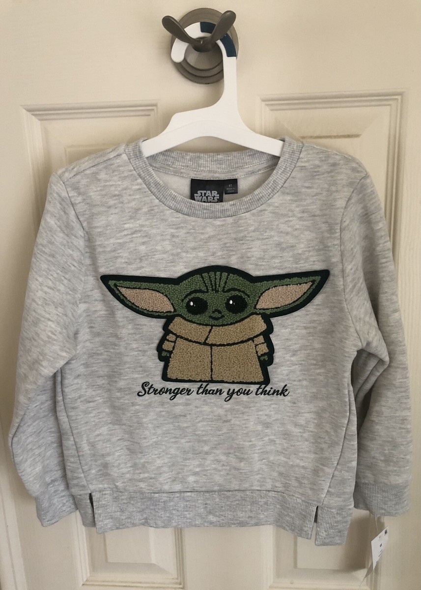 Star Wars The Child Baby Yoda Grogu 'Stronger Than You Think' Gray