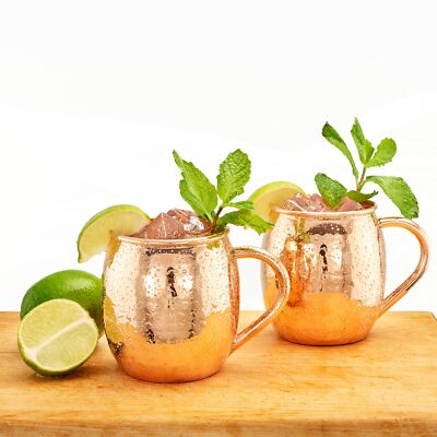 American Metalcraft CM16H 16 Oz. Hammered Copper Moscow Mule Mug