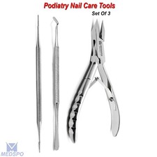 Chiropody Toenail File Double End Podiatrist Ingrown Cutter Manicure Pedicure CE