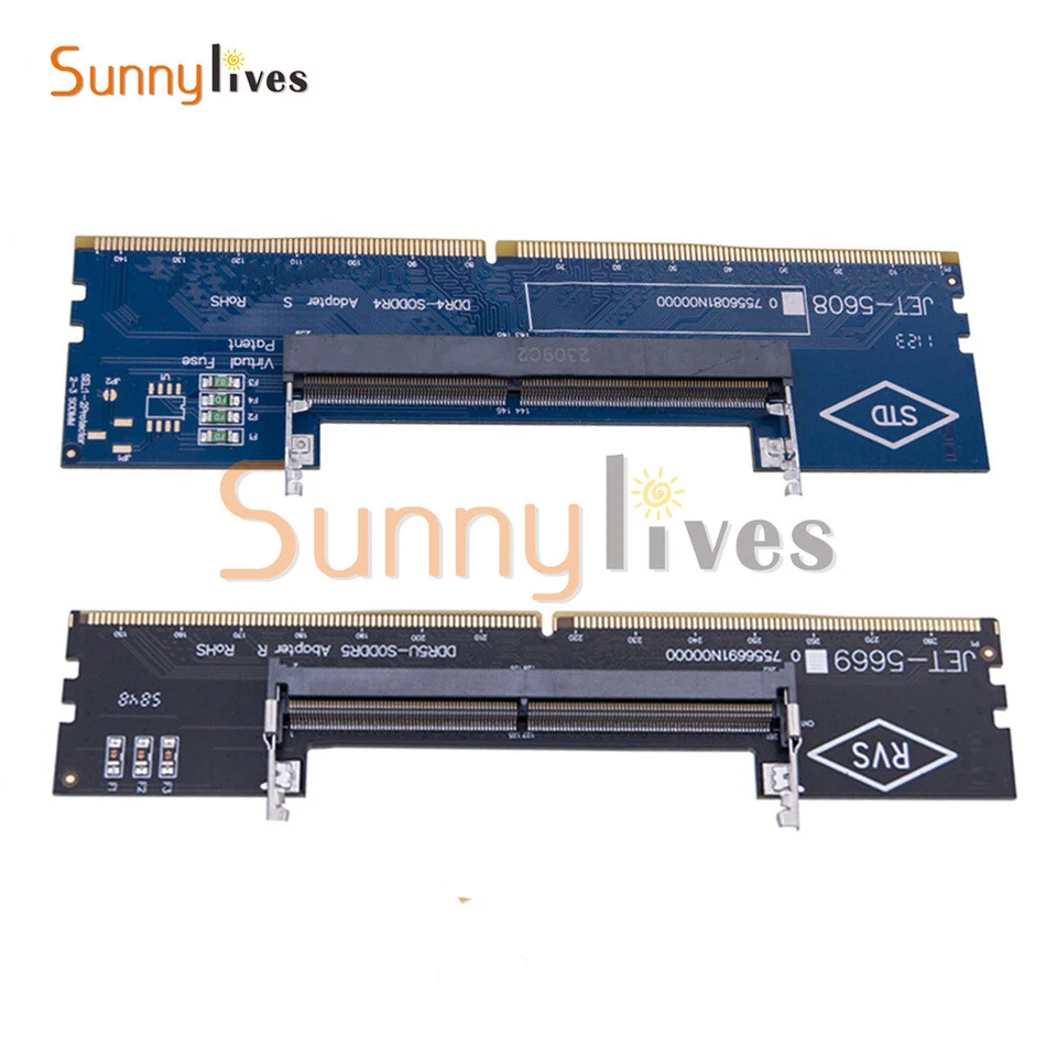 DDR3 DDR4 DDR5 Laptop to Desktop Memory Adapter Card SO-DIMM To PC DIMM Card - Image 2 of 4