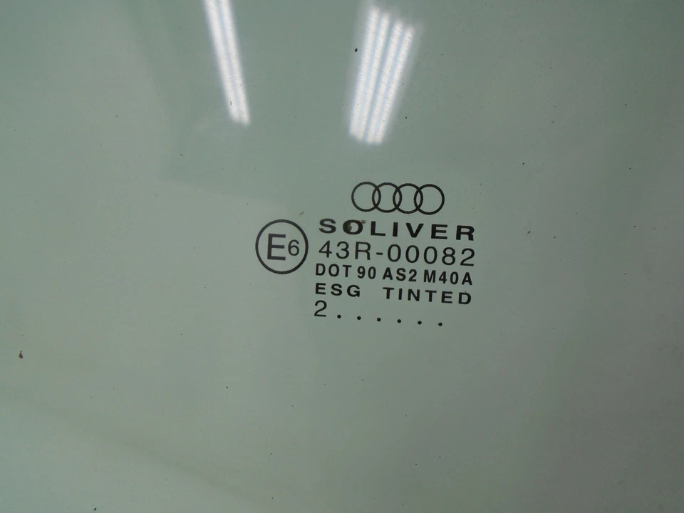 Audi A4 2003-2005 ventana delantera izquierda lado conductor puerta vidrio 43R-00082 OEM DK80855 Foto 2 de 4