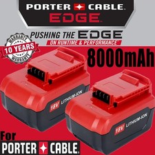   2-Pack 8.0AH Lithium Battery For PORTER CABLE 18V Power Tool PC18B PC18BLX USA