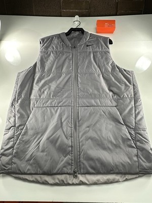 Nike Mens XL Synthetic Fill Core Reversible Golf Vest 932303-036 Grey