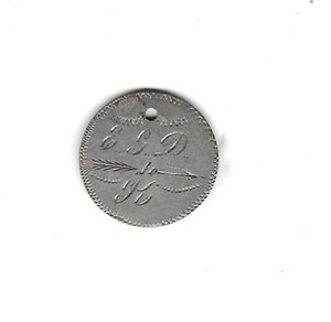 Love Token - 1876L Silver Mexico 10 Centavos Engraved E G D to J C
