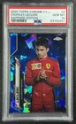 CHARLES LECLERC PSA 10 2020 TOPPS CHROME SAPPHIRE FORMULA 1 #4 REFRACTOR RC 2257
