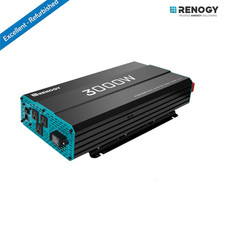 Renogy 3000W Pure Sine Wave Inverter 12V DC to 120V AC Converter Refurbished