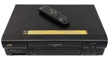 MINT!  2002  JVC A591U  HiFi Stereo  4-HEAD VHS VCR  w/ Remote -- CLEAN & WORKS!