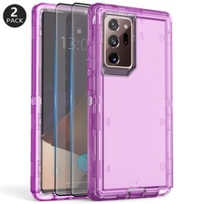 For Samsung Note 20 Ultra Case Phone Cover / Screen Protector Translucent Purple