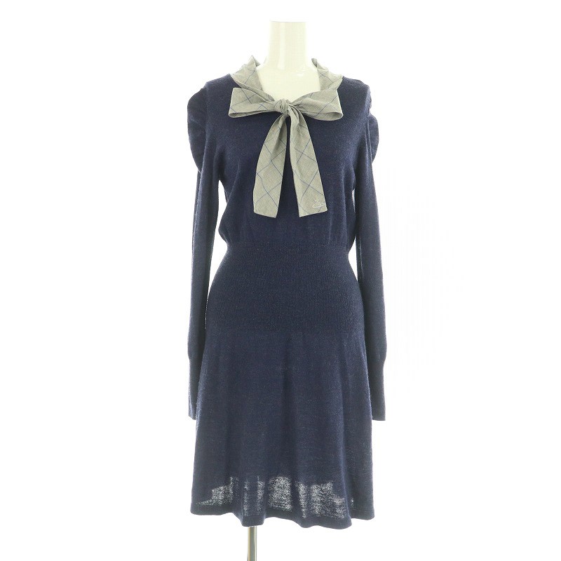 Vivienne Westwood Red Label Orb Embroidered Knit Dress Long