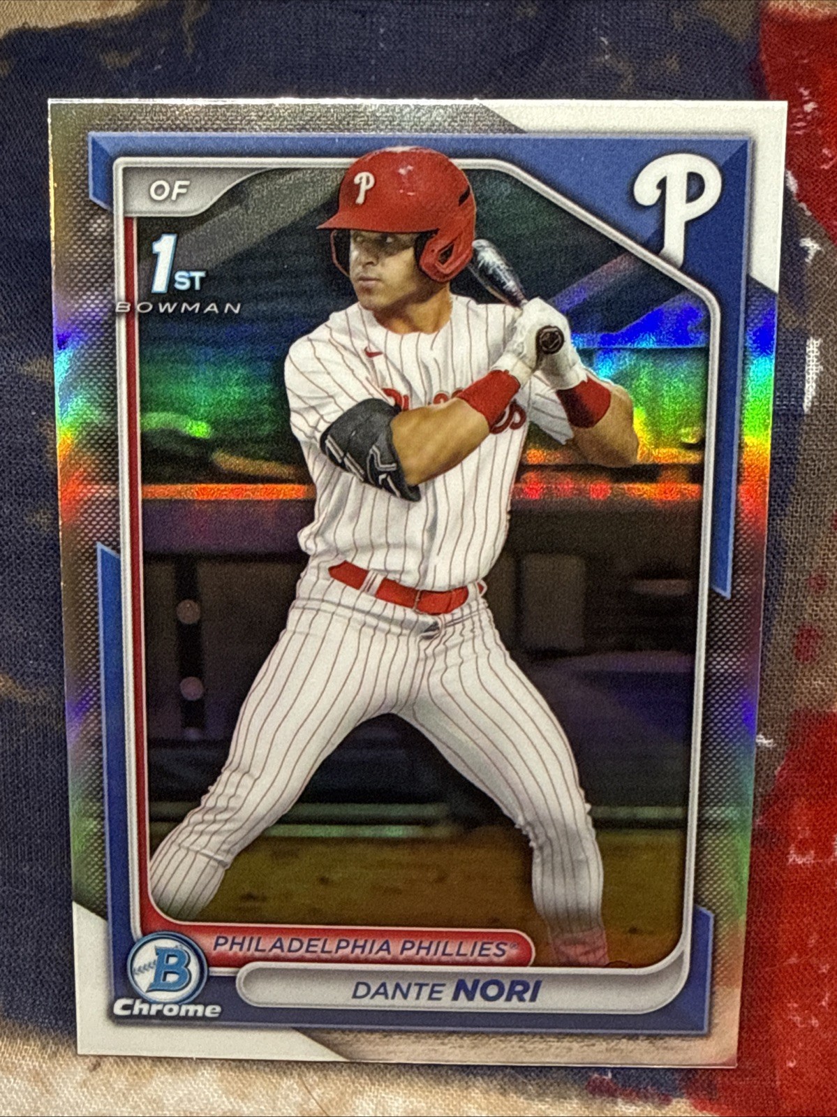 2024 Bowman Draft Chrome Refractor DANTE NORI #BDC-16 Phillies 1st