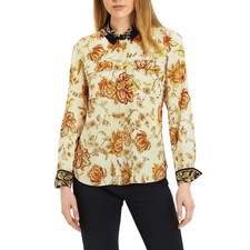 KOBI HALPERIN100% Silk Alix Floral Blouse-Shi...