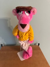 VINTAGE Pink Panther Plush 1980 United Artist Corp Special Effects W Stand
