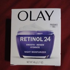 Olay Retinol 24 Night Moisturizer Fragrance-Free 1.7oz 1 Pack New