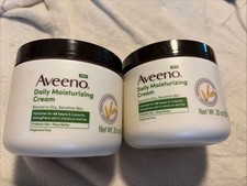 2 Aveeno Daily Moisturizing Cream with Prebiotic Oat Shea Butter 20oz