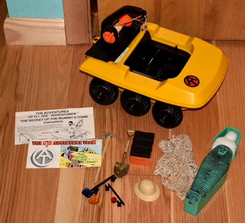 Vintage 1970's G I Joe Adventure Team Secret of The Mummy's Tomb Set ATV