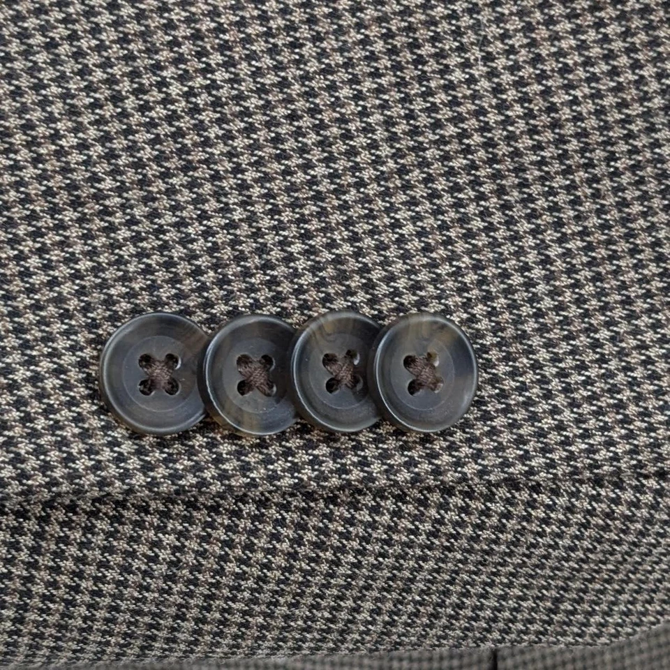 Kenneth Cole Para hombres Calce Ajustado Elástico Traje Chaqueta Blazer Abrigo Deportivo Marrón 38R Foto 3 de 4