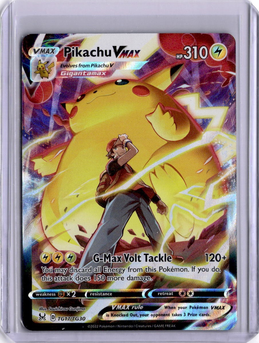 Pikachu VMAX Lost Origin TG17/TG30 Holo Pokemon Card FA Trainer Gallery