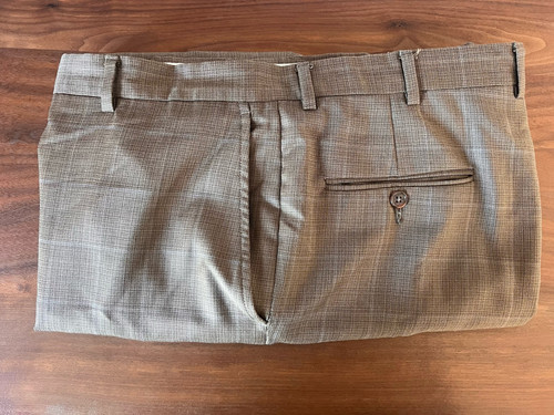 Hart Schaffner Marx 42x27 Flatfront Windowpane Trousers