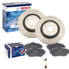 BOSCH BREMSSCHEIBEN 320mm + BEL&Auml;GE VORNE passend f&uuml;r MERCEDES W176 W246 W117