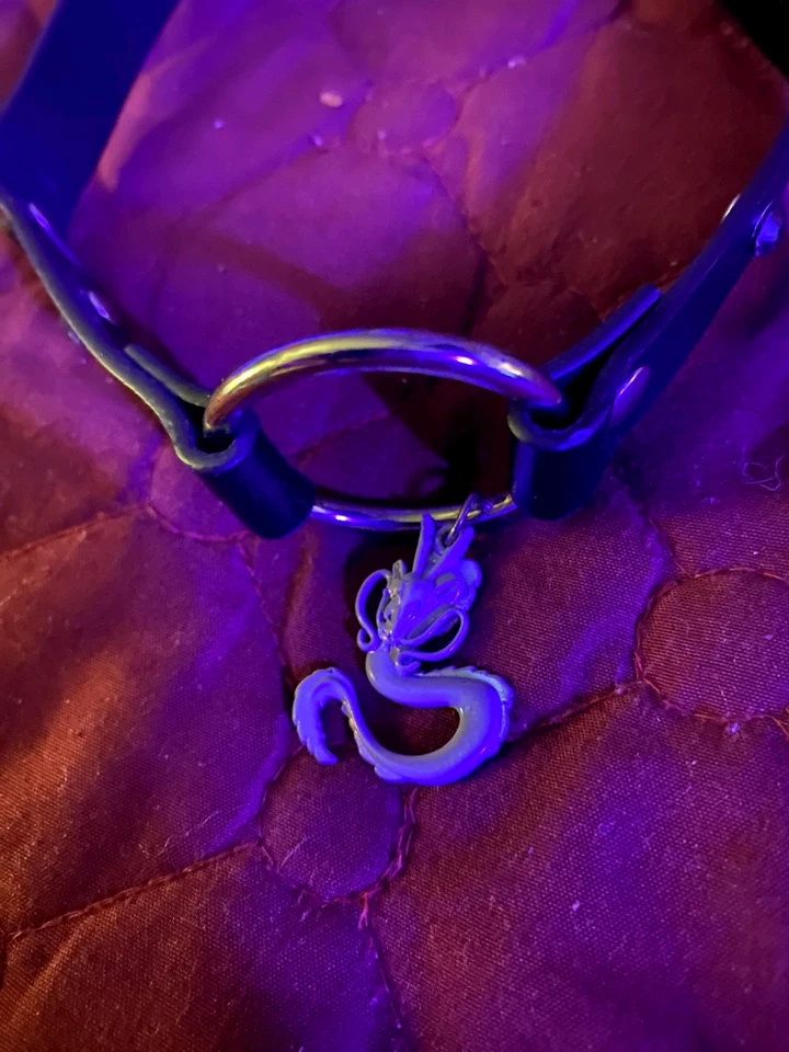 Gargantilla Spirited Away negra imitación cuero junta tórica ajustable gótico punk collar Foto 3 de 4