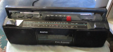Sanyo M7024A AM/FM Radio Cassette Player/Recorder Boombox with Power Cord