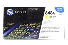 HP 648A Yellow Jaune LaserJet Toner Cartridge P/N: CE262A Brand New