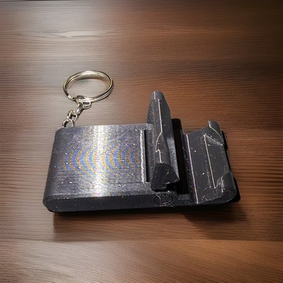 3d Printed Compact Phone Stand Keychain - Hands-Free Viewing Stand for Phone