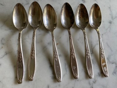 Vintage Flatware 1847 Rogers Ambassador 6 pieces spoon teaspoons