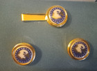 Lenox Eagle Cufflinks and Tieclip — photo 1