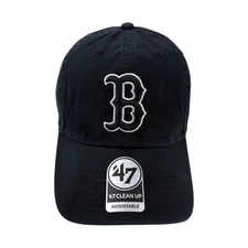 Boston Red sox '47Brand Adjustable black hat cap